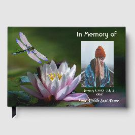 Livro de Visitas Memorial Libélula Nenúfar Lótus