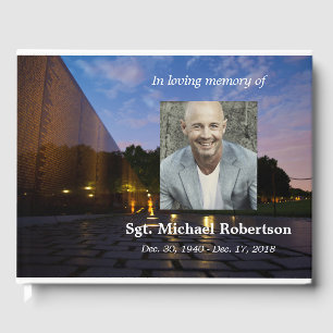 Livro De Visitas Memorial Veterano Personalizado do Vietname