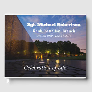 Livro De Visitas Memorial Veterano Personalizado do Vietname