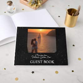 Livro De Visitas Memórias da Hora Dourada de Santorini – Romântico