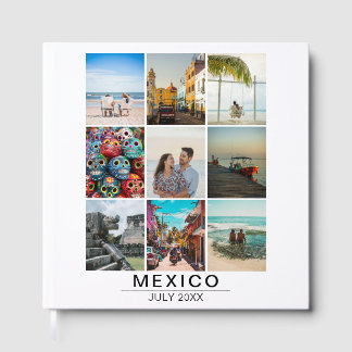 Livro De Visitas Memórias de Férias Personalizadas 9 Colagem de Fot