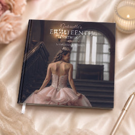 Livro De Visitas Memórias do Décimo Oitavo Aniversário Rosa em Tom 
