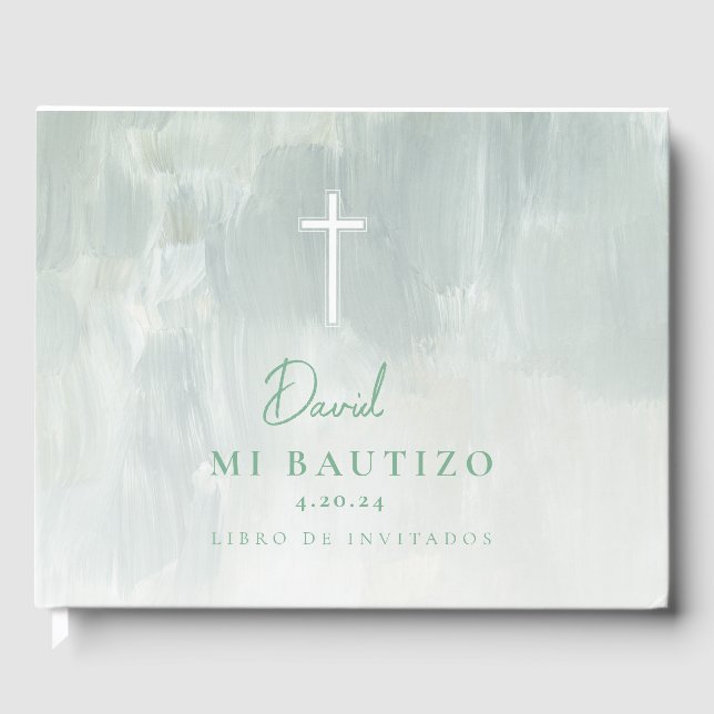 Livro De Visitas Mi Bautizo Verde Libro Visitas Espanhol (Frente)