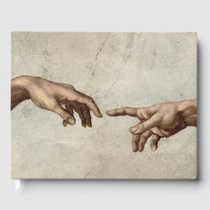 Livro De Visitas Michaelangelo mãos criação adam deus