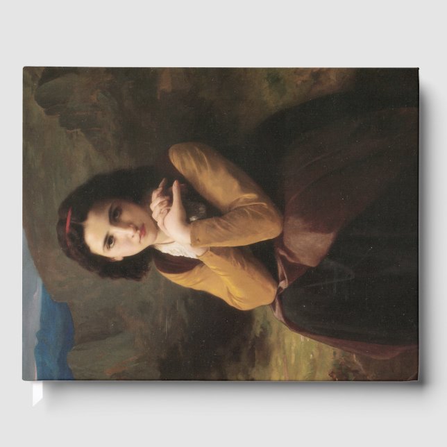 Livro De Visitas Mignon (Sweet Young French Girl) (por Bouguereau) (Frente)