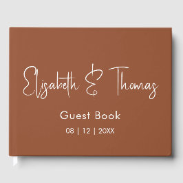 Livro de visitas minimalista moderno e elegante