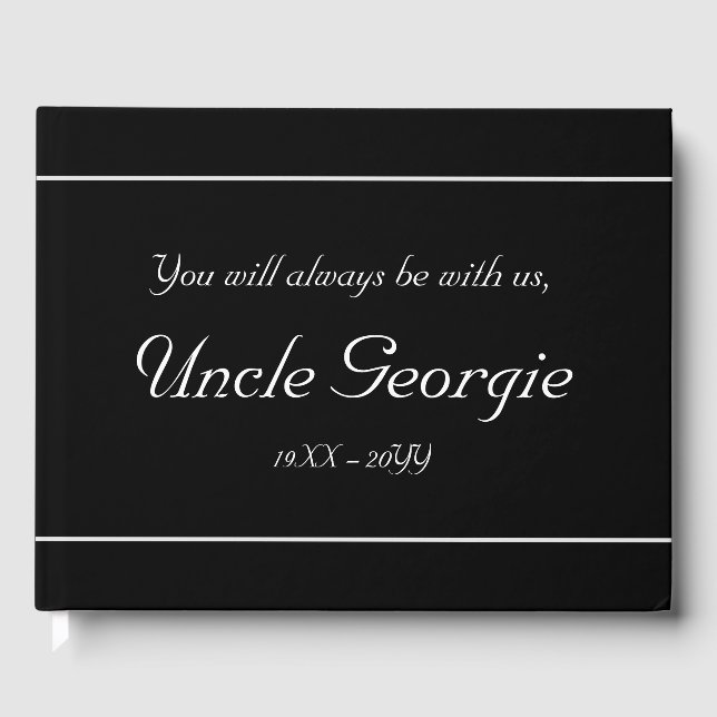 Livro De Visitas Mínimo e Conservador Memorial Guest Book (Frente)