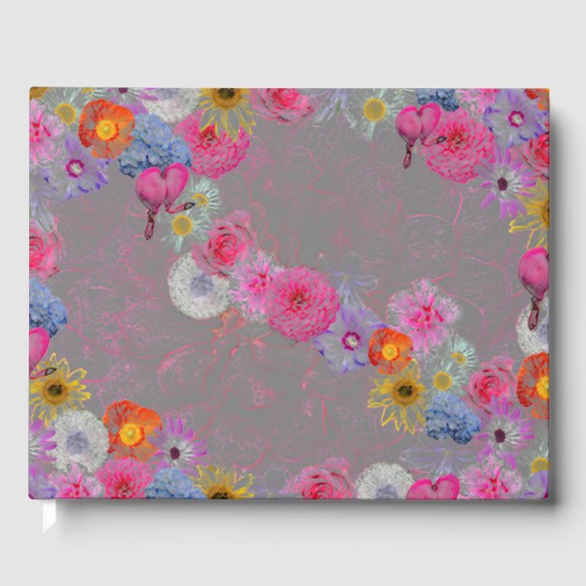 Livro De Visitas Mixed flowers in modern art (Frente)