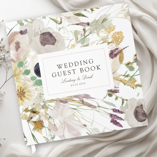 Livro De Visitas Modern Spring Wedding (Modern Spring Wedding Guest Book)