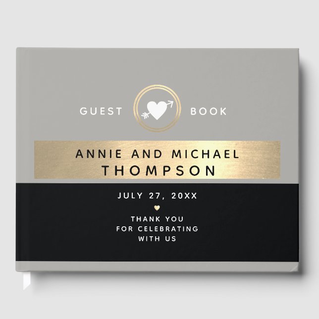 Livro De Visitas Modern Wedding (Frente)