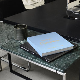 Livro De Visitas Moderno Minmalista Dusty Blue Quinceanera