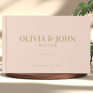 Livro De Visitas Moderno Personalizado com Recepção de casamento de