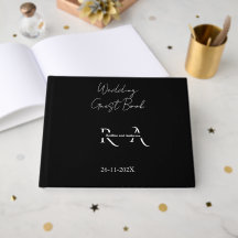 Monograma Elegante Preto e Branco