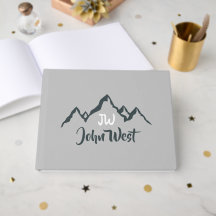 Monograma personalizável de cadeia montanhosa dese