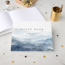 Livro De Visitas Montanhas Blue Ridge Nebulosa Casamento Moderno