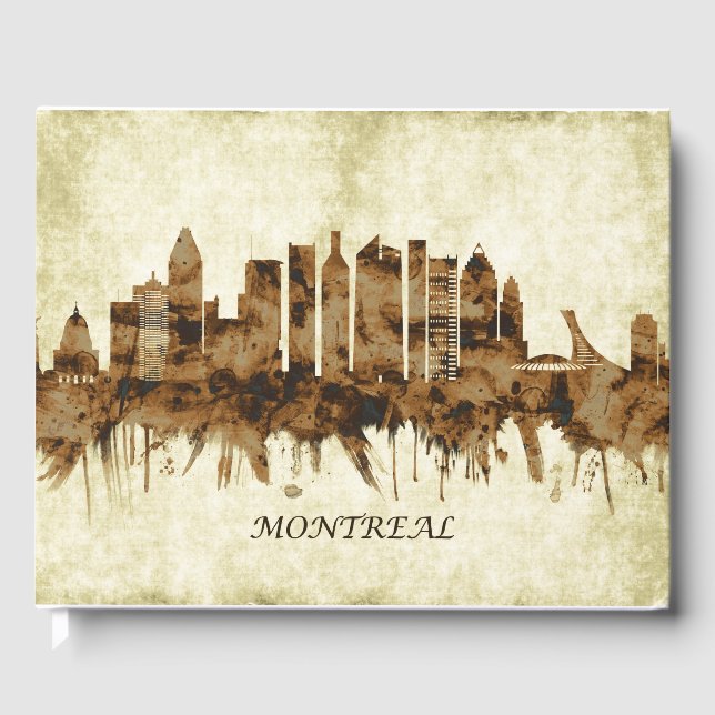 Livro De Visitas Montreal Canada Cityscape (Frente)