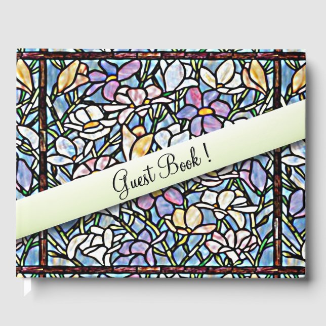 Livro De Visitas Mosaic Floral Wedding (Frente)