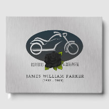 Motocicleta invadindo guestbook funerário no céu