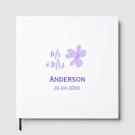 Livro De Visitas Mr & Mrs add family name date year wedding favor g