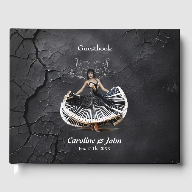 Livro De Visitas Mulher dançante elegante (Frente)