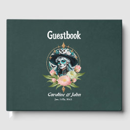 Livro De Visitas Mulher espantosa com uma espantosa maquiagem do cr