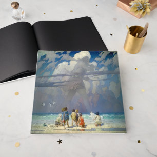 Livro De Visitas N.C. Wyeth O Gigante 1923 Ilustração Vintage