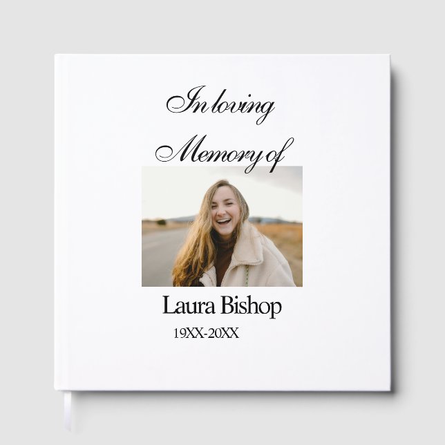 Livro De Visitas Na memória amorosa do amor funerário, adicione nom (Frente)