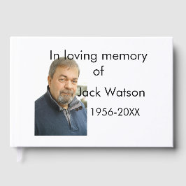 Livro De Visitas Na memória amorosa do ano do nome, foto do funeral