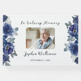 Livro De Visitas Na memória amorosa Flores Azuis