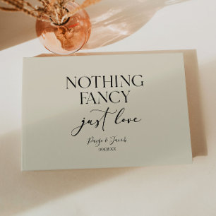 Livro De Visitas Nada de Luxo, Apenas Amor Casamento Minimalista Ca