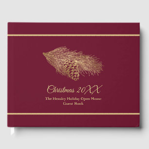 Livro De Visitas Natal do Pinho de inverno