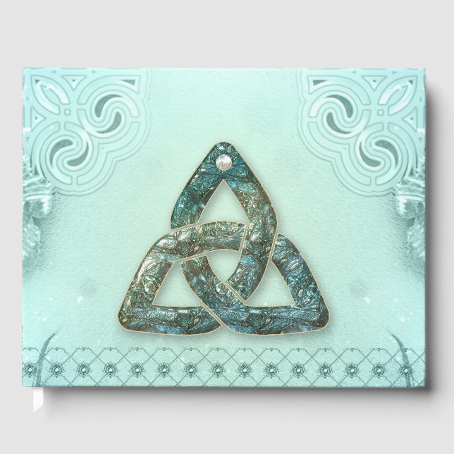 Livro De Visitas Nó celta elegante (Frente)