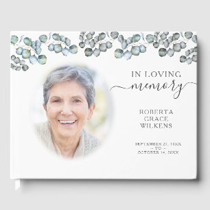 Livro De Visitas No Loving Memory Eucalyptus Script Photo Guest Boo