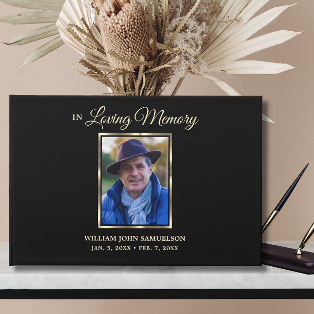 Livro De Visitas No Loving Memory Funeral Memorial Sign in (Criador carregado)
