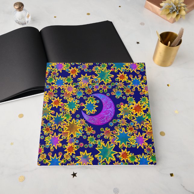 Livro De Visitas Noite de Lua Mística (Frente aberta)