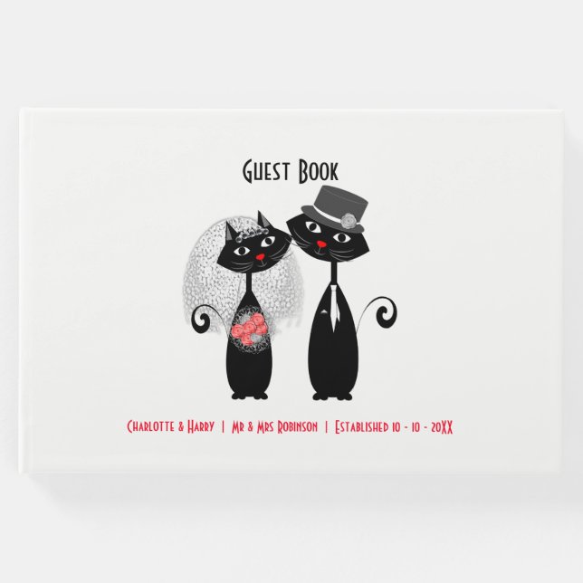 Livro De Visitas Noiva bonita | Casas De Casamento Personalizadas (Frente)