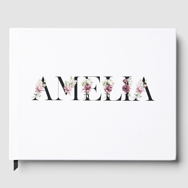 Livro De Visitas Nome Amelia (Frente)