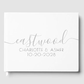 Livro De Visitas Nome do casal Monograma de Casamento