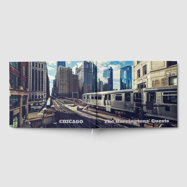 Livro De Visitas Nome Personalizado / Texto Chicago (Completo)