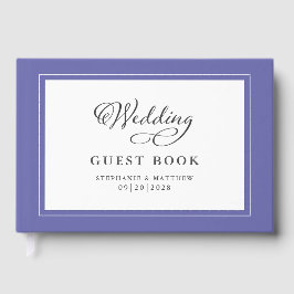 Livro De Visitas Nomes Modernos em Caligrafia Elegante Casamento Az