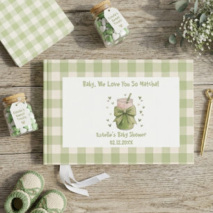 Livro De Visitas Nós Te Amamos Tanto Matcha Sage Matcha Bow