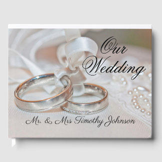 Livro De Visitas Nosso Travesseiro de Anel de Casamento