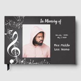 Livro de Visitas Notas Musicais Músico Memorial
