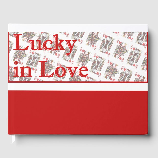 Livro De Visitas Notebook de Guestbook Casino Wedding (Frente)