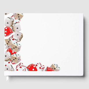 Livro De Visitas Notebook de Guestbook Casino Wedding