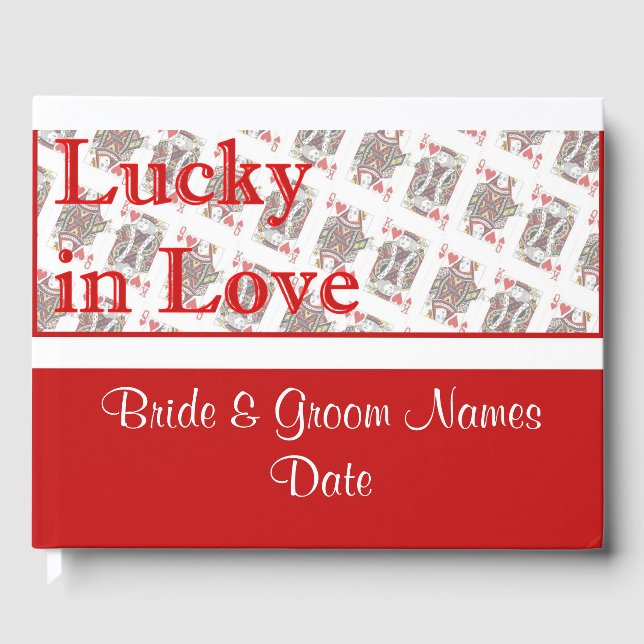 Livro De Visitas Notebook de Guestbook Casino Wedding (Frente)