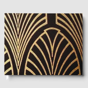 Livro De Visitas Nouveau da arte, art deco, teste padrão do fã,