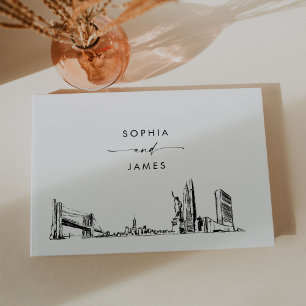 Livro De Visitas Nova Iorque Skyline Weding Guest Book