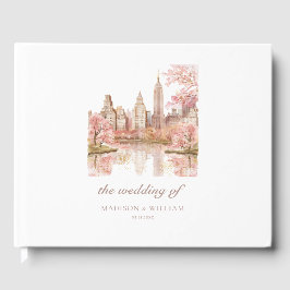 Livro De Visitas Nova York Wedding Custom Watercolor