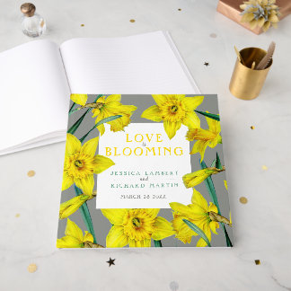 Livro De Visitas O amor é um aquarela amarela de casamento de prima